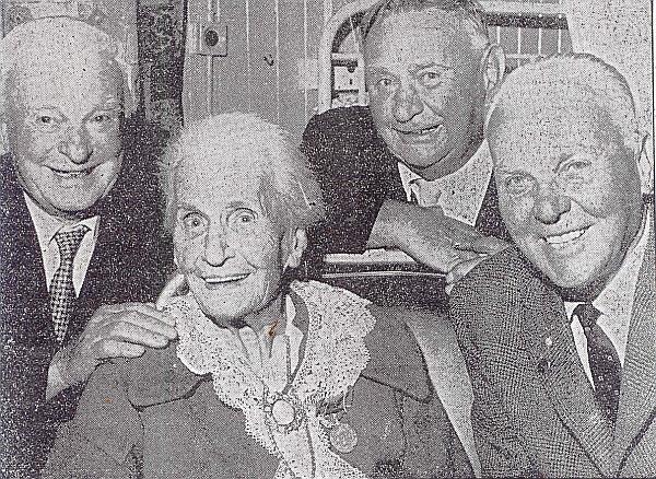 Helena with sons Frank, Jim and Joe