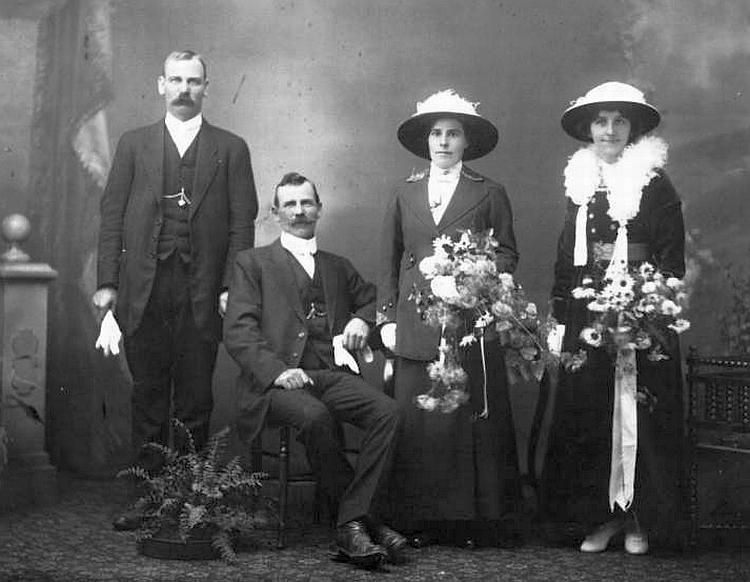 Best man Walter Guilford; Robert and Kezia Guilford; Martha Morris