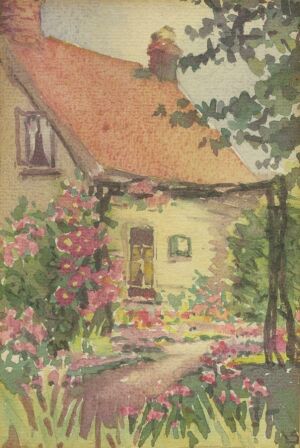 Garden of Eden, painted 1937 by Miss Scott