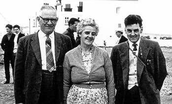 Roly and Hilda Clark with their son Reg, 1960