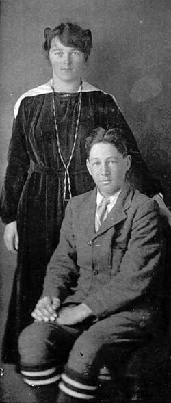 Elsie and brother George Cone