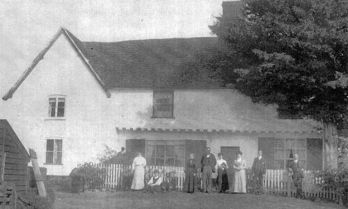 Hill Farm, Whatfield, with George Harcourt Cone and family. About 1915