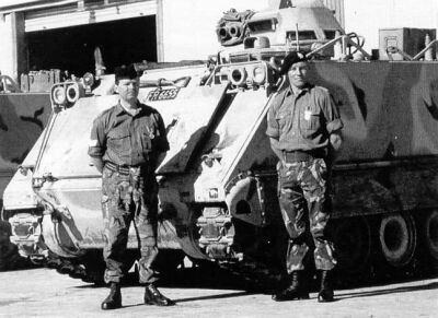 Bruce Keddie and Ron Cone awarded the TF Efficiency Medal 1984