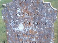 Headstone, Aldham Churchyard, Sarah Ann and infant son Charles Cone