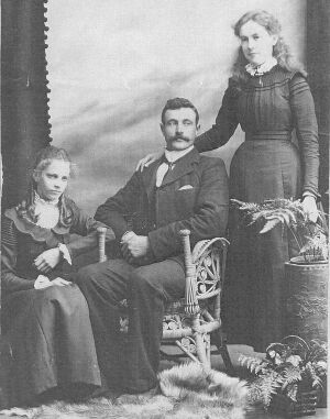 Emma Kate, Albert Charles and Sarah Ann Cone