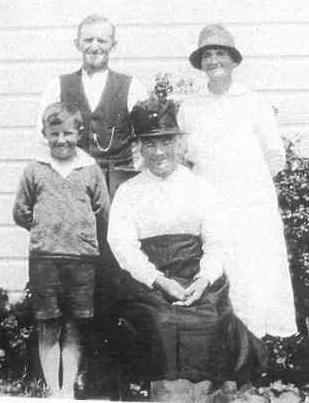 Back - David and Mary, Brosnan, son David and friend